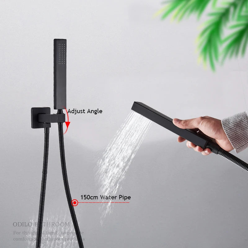 Shower Faucet Set with Rainfall