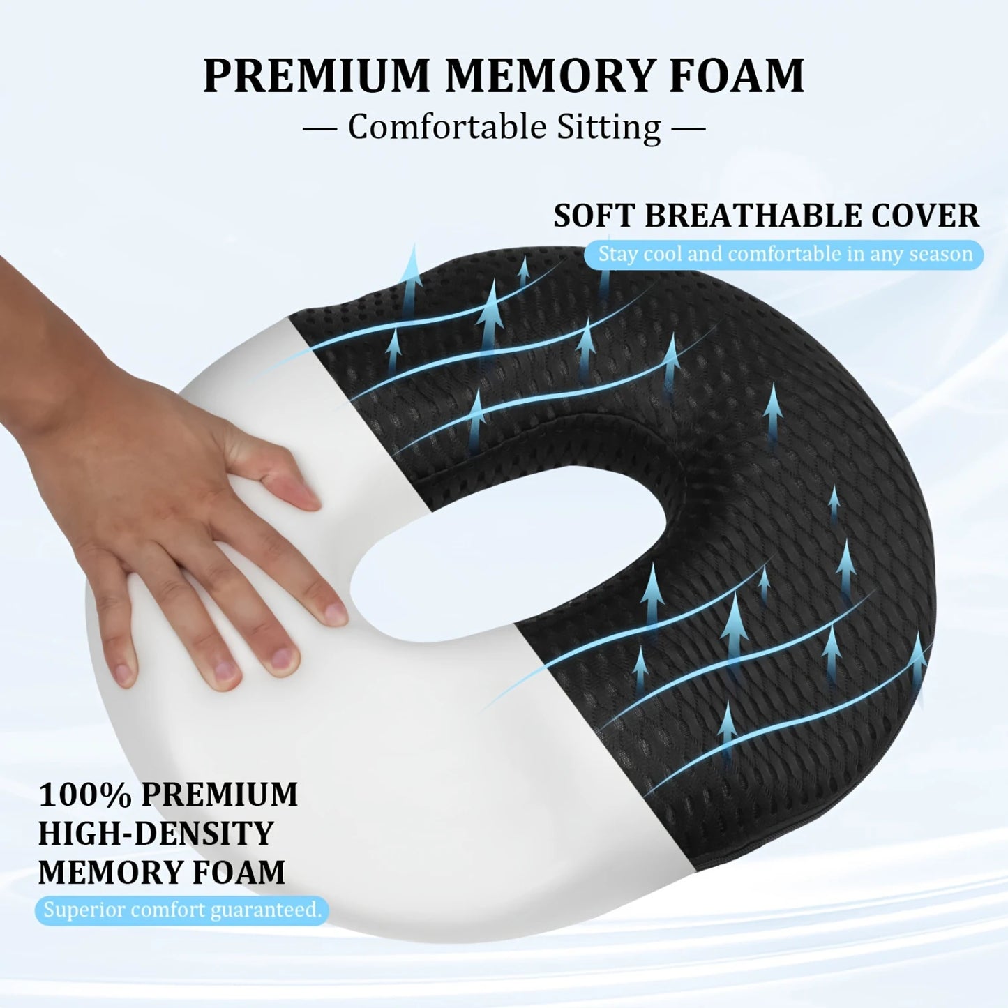 Memory Foam Round Seat Cushion