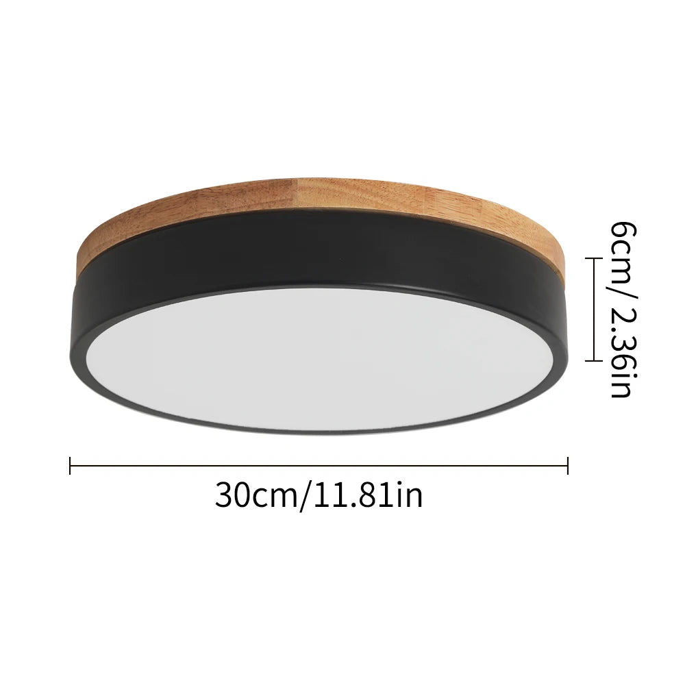 Modern Wooden Led Ceiling Lamp