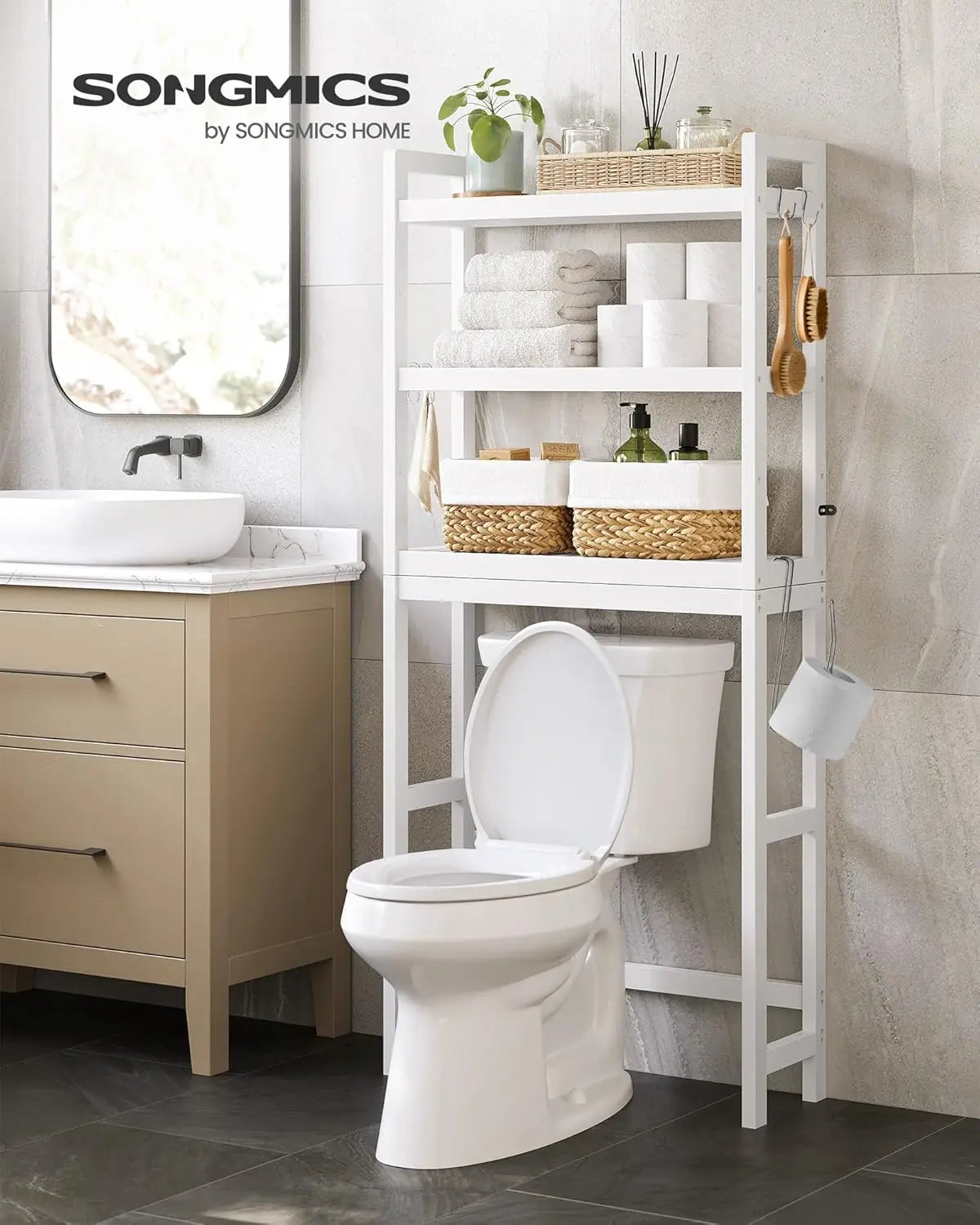 3-Tier Over Toilet Bathroom Organizer