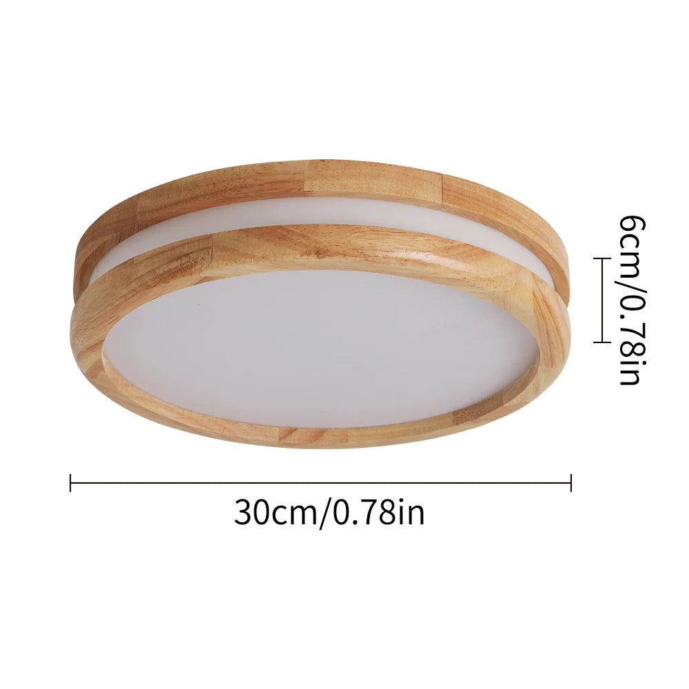 Modern Wooden Led Ceiling Lamp