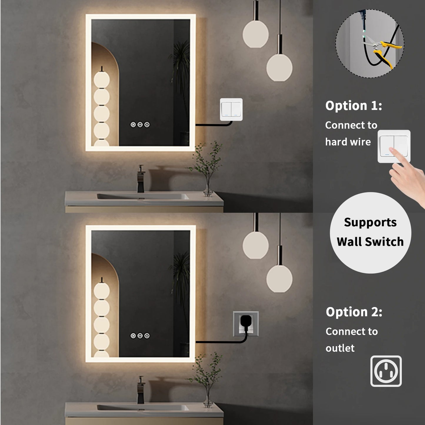 LED Lighted Bathroom Mirror