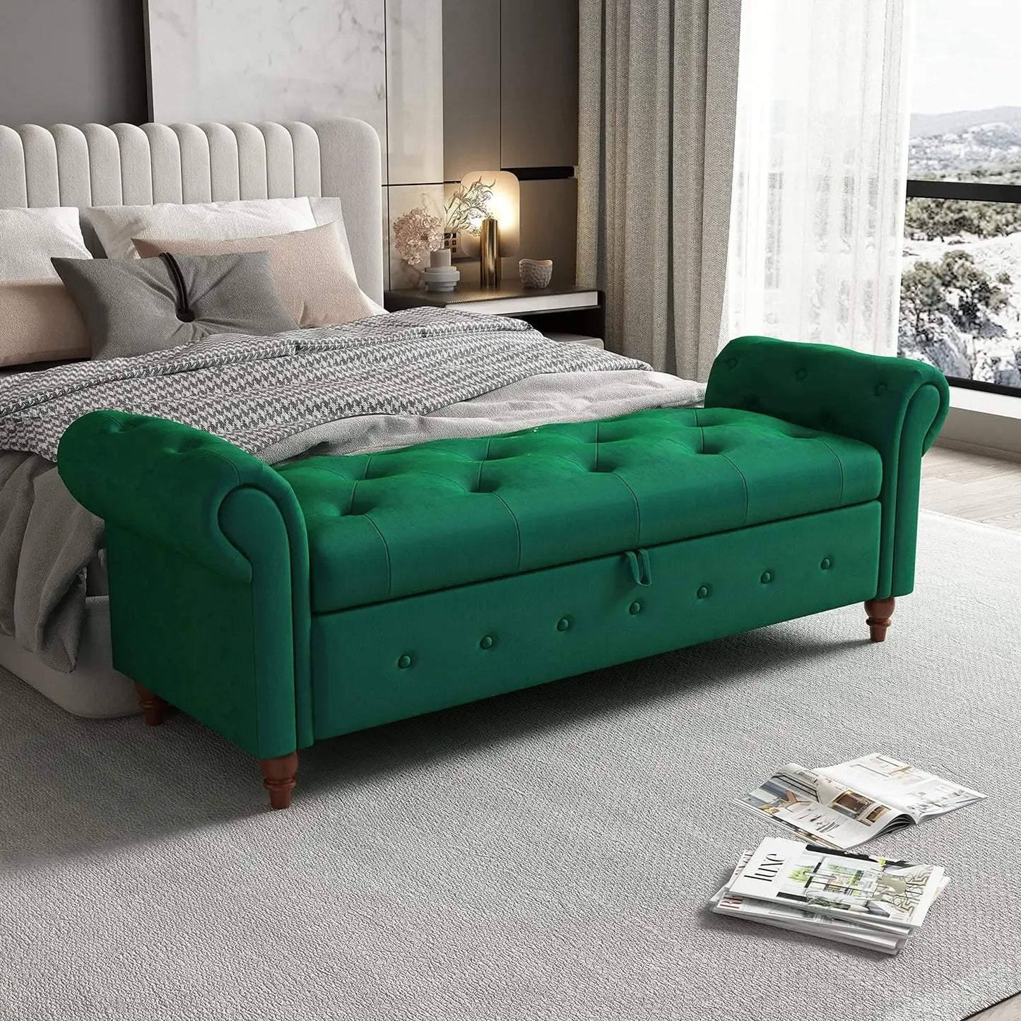 Tufted Ottoman Bench