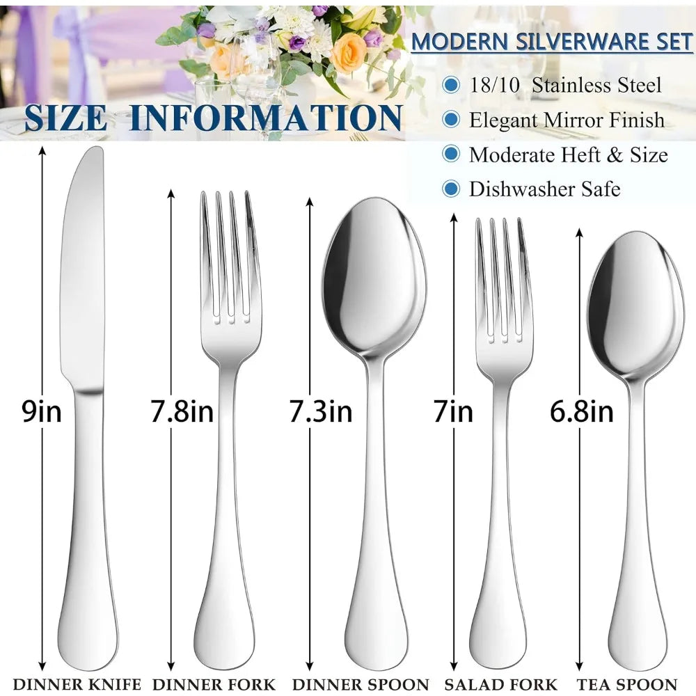 Silverware Cutlery Set