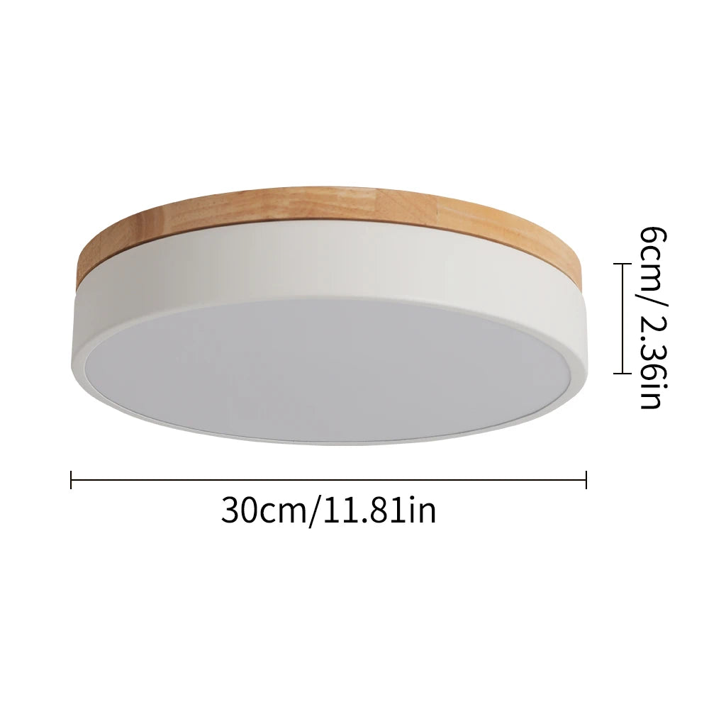 Modern Wooden Led Ceiling Lamp