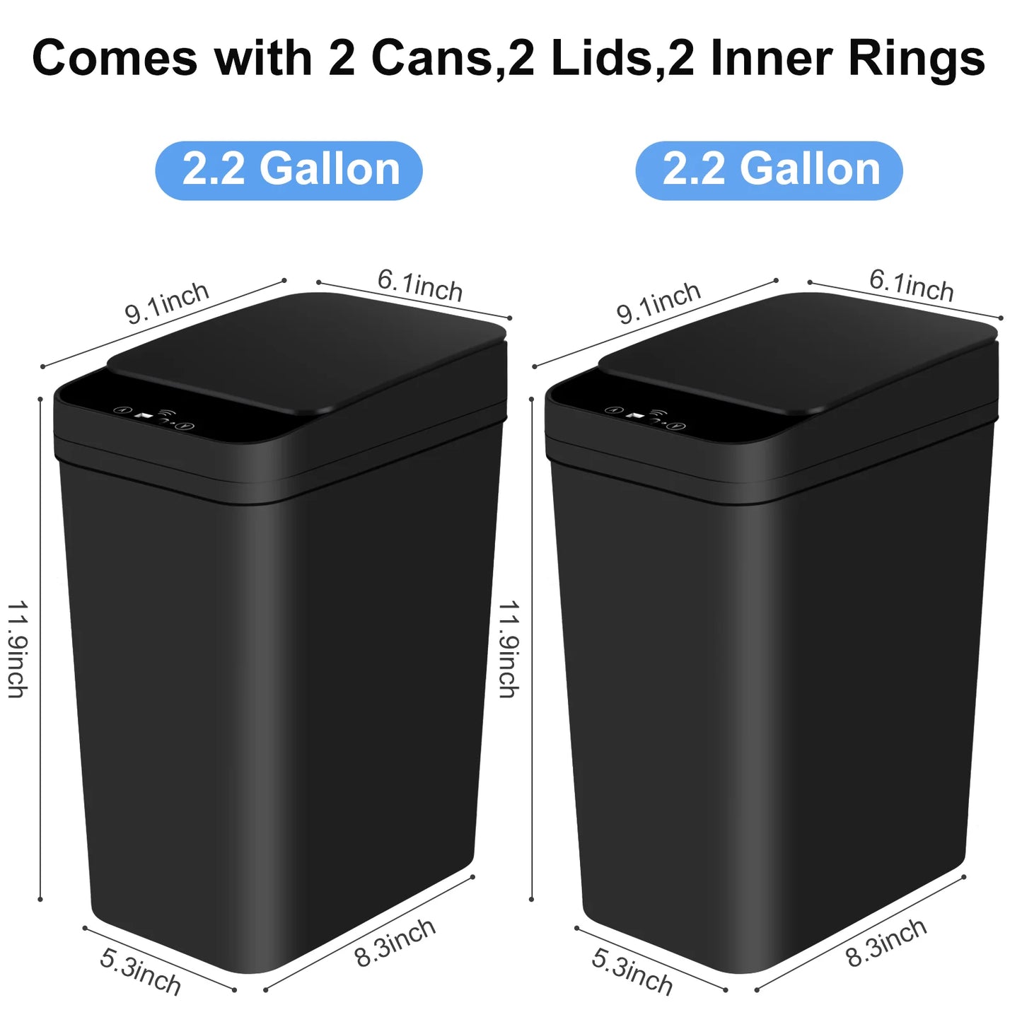 Touchless Trash Can with Motion Sensor